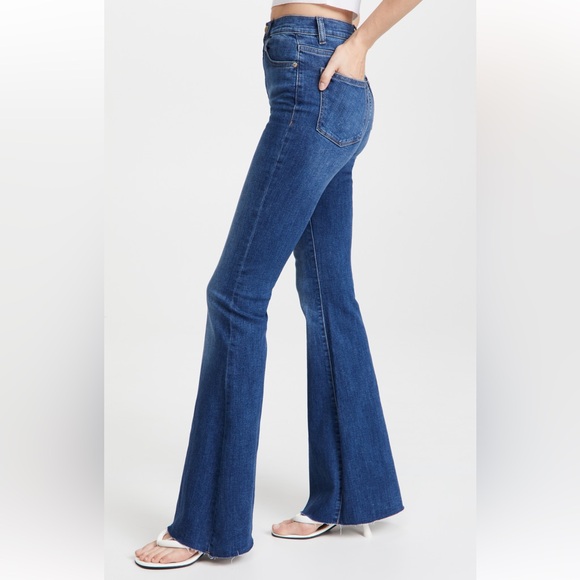 DL 1961 Rachel High Rise Flare (29) - Picture 3 of 8